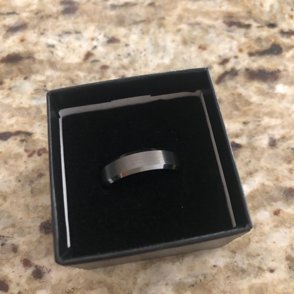 Tungsten Wedding Band Ring Men Women : size 10.5 - Picture 1 of 5